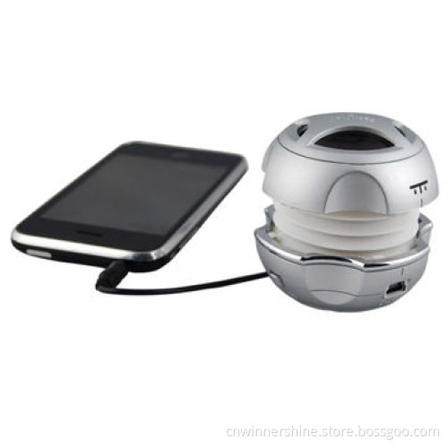 Portable Capsule Stereo Mini Speaker w/Audio Loudspeaker for iPod/iPhone/Androids/Laptop/OEM & ODM